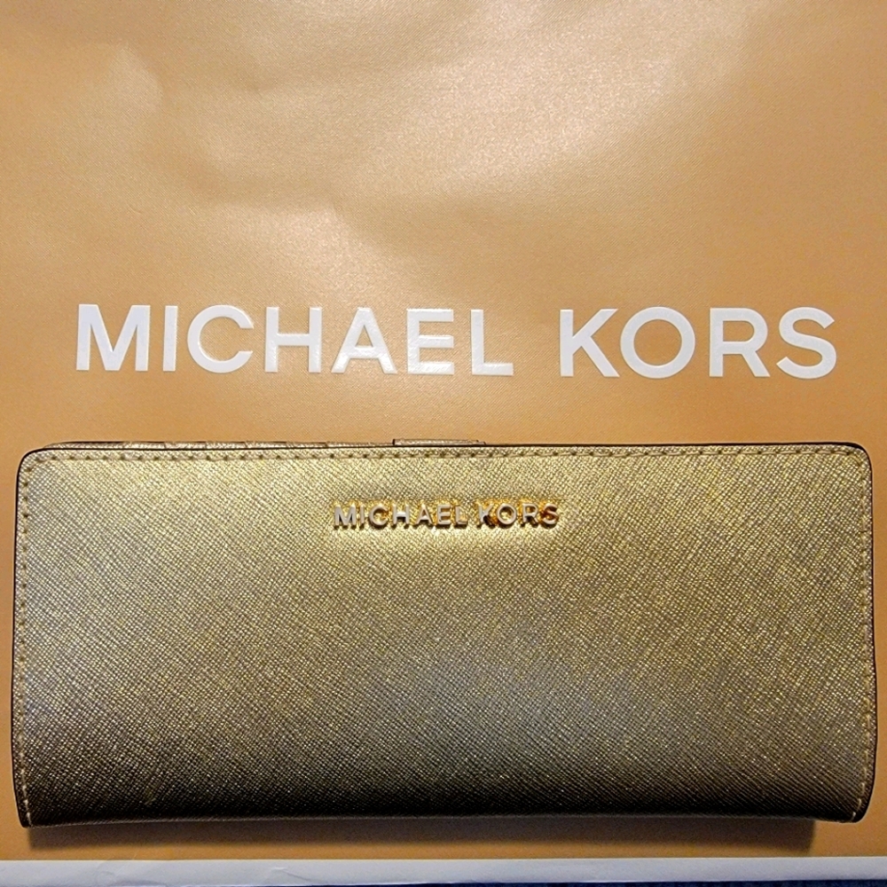 Michael Kors Jet Set Travel Flat Slim Bifold WLT
